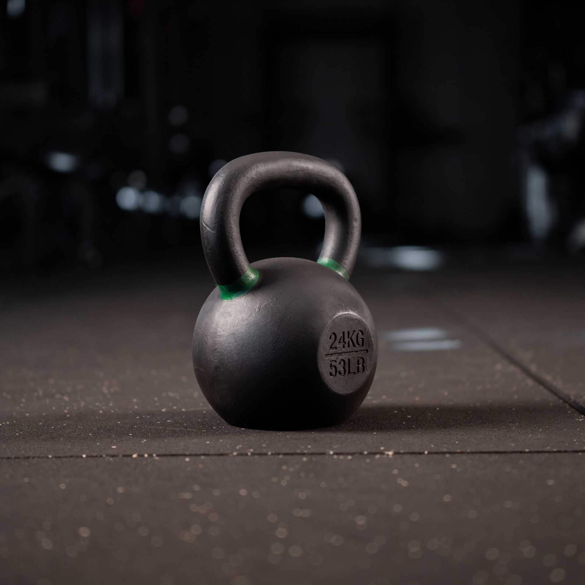 Black Kettlebell SQMIZE® BFK24 farbcodiert, 24 kg, grün