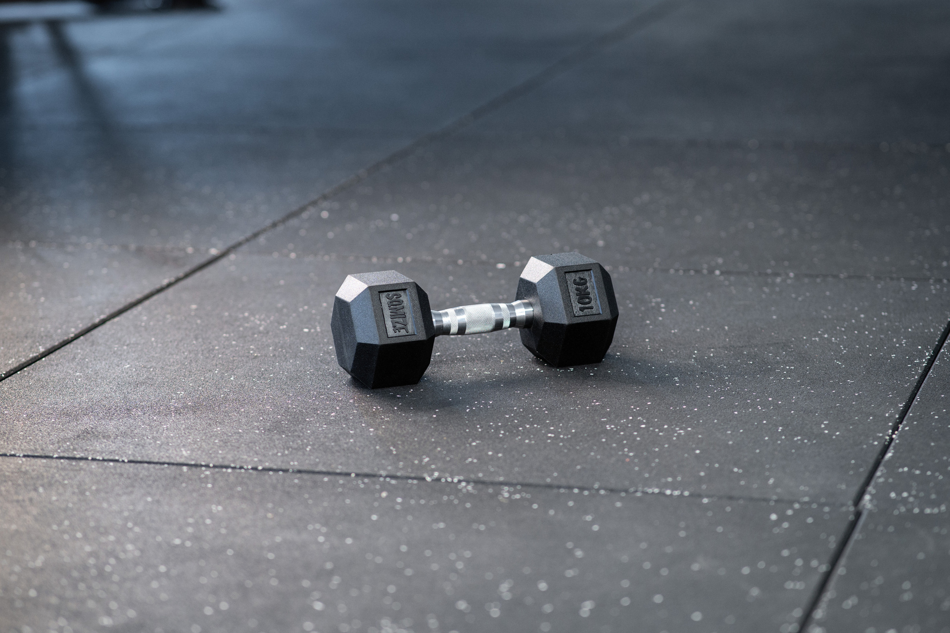 Hex Dumbbell SQMIZE® HDBR10 gummiert, 10 kg