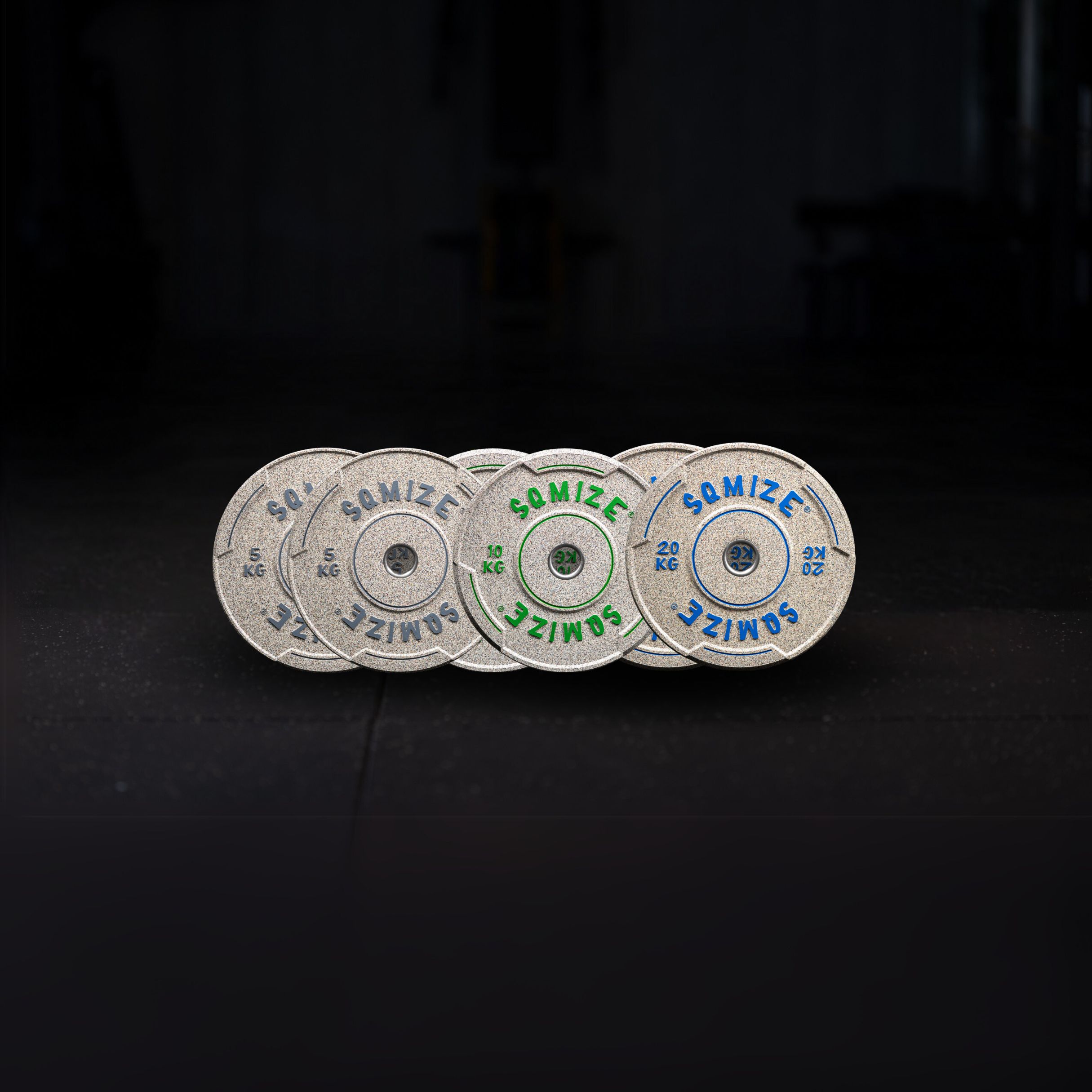 Premium Bison High-Tempered Bumper Plate SQMIZE® V-CRNW70, 70 kg
