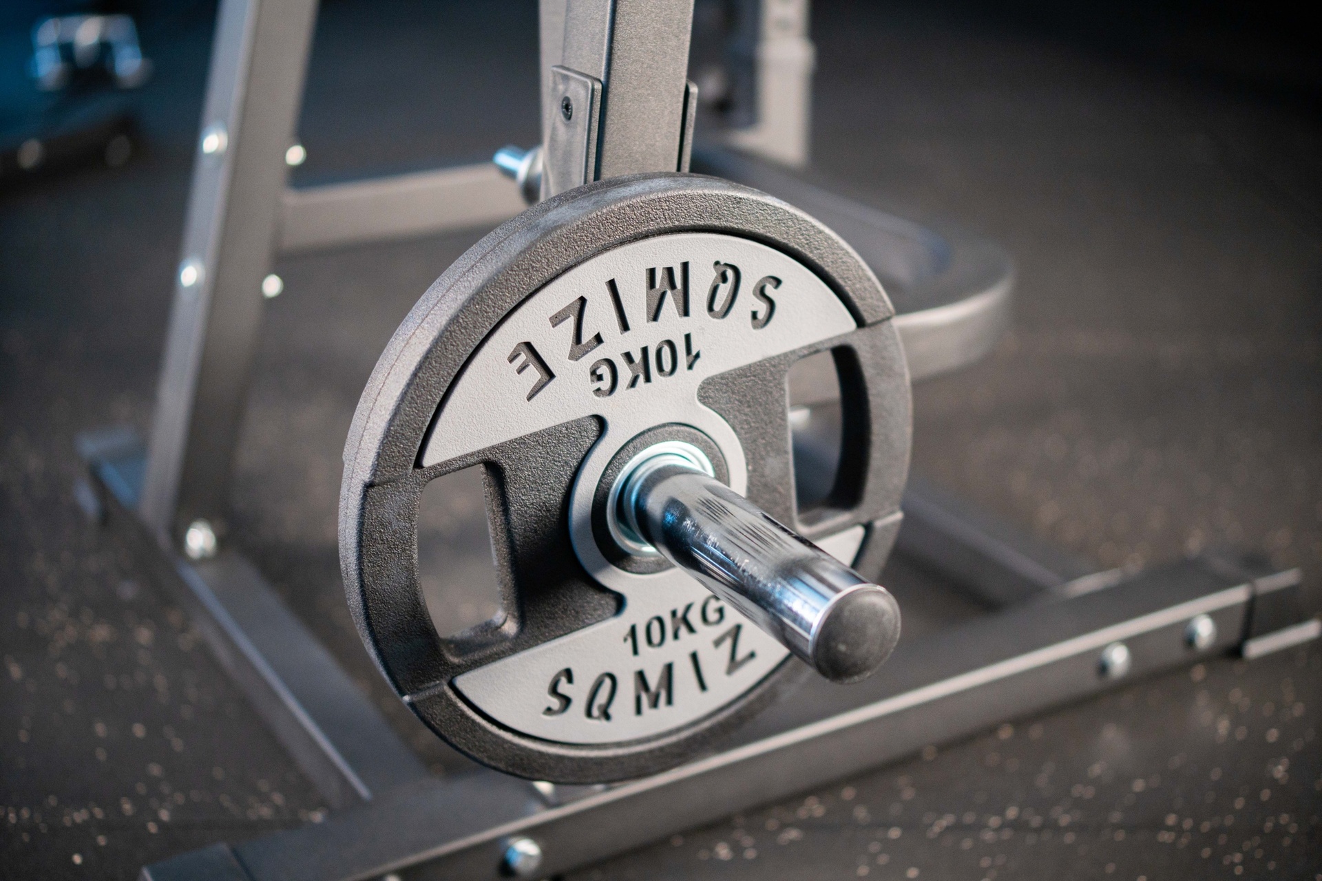 Olympia Hantelscheibe SQMIZE® Premium Bison OPT10 BlackGrey, 10 kg