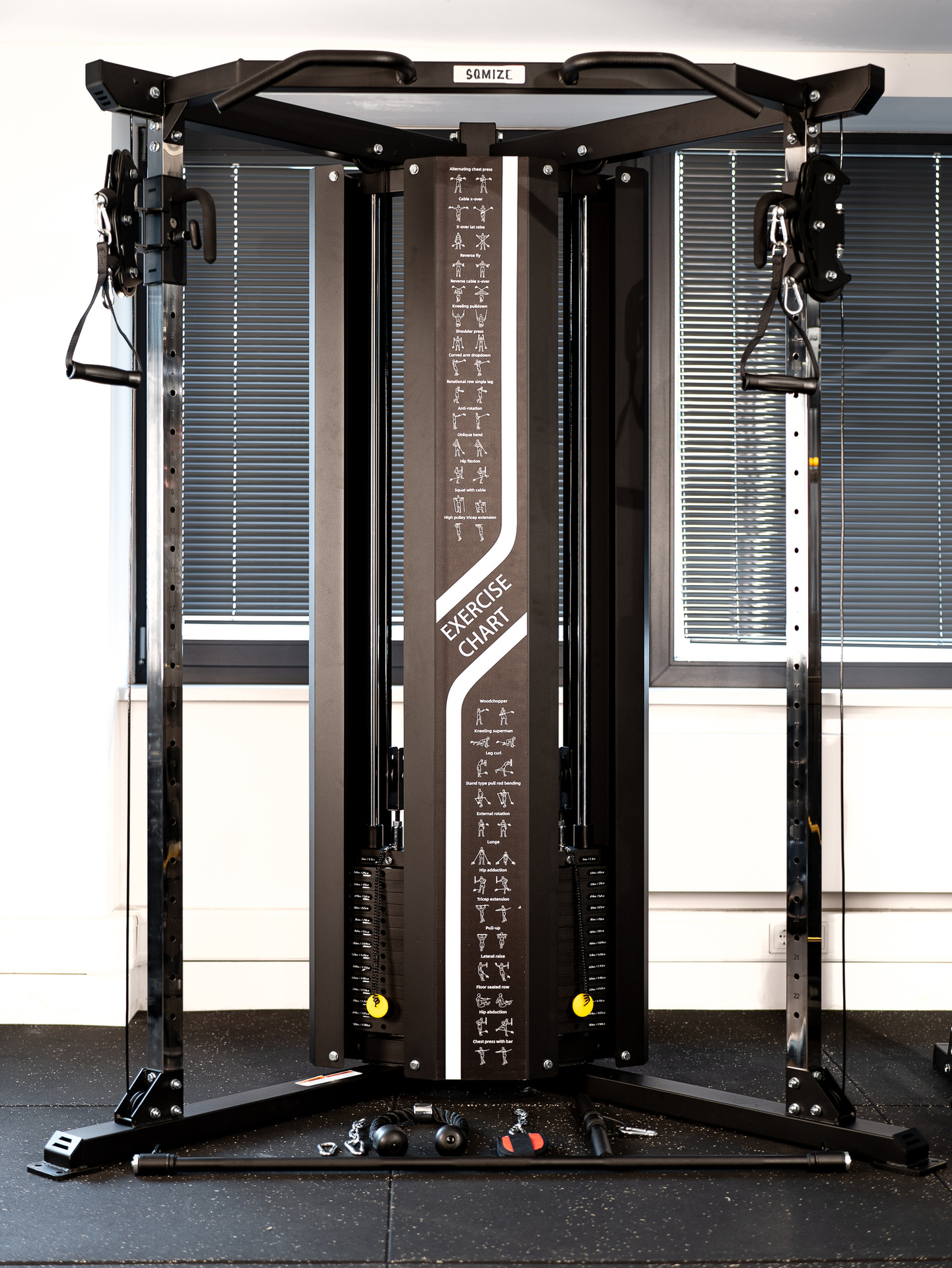 Profi Triangle Kabelzugstation, Functional Trainer SQMIZE® ELITE CLUB FT18i XTR