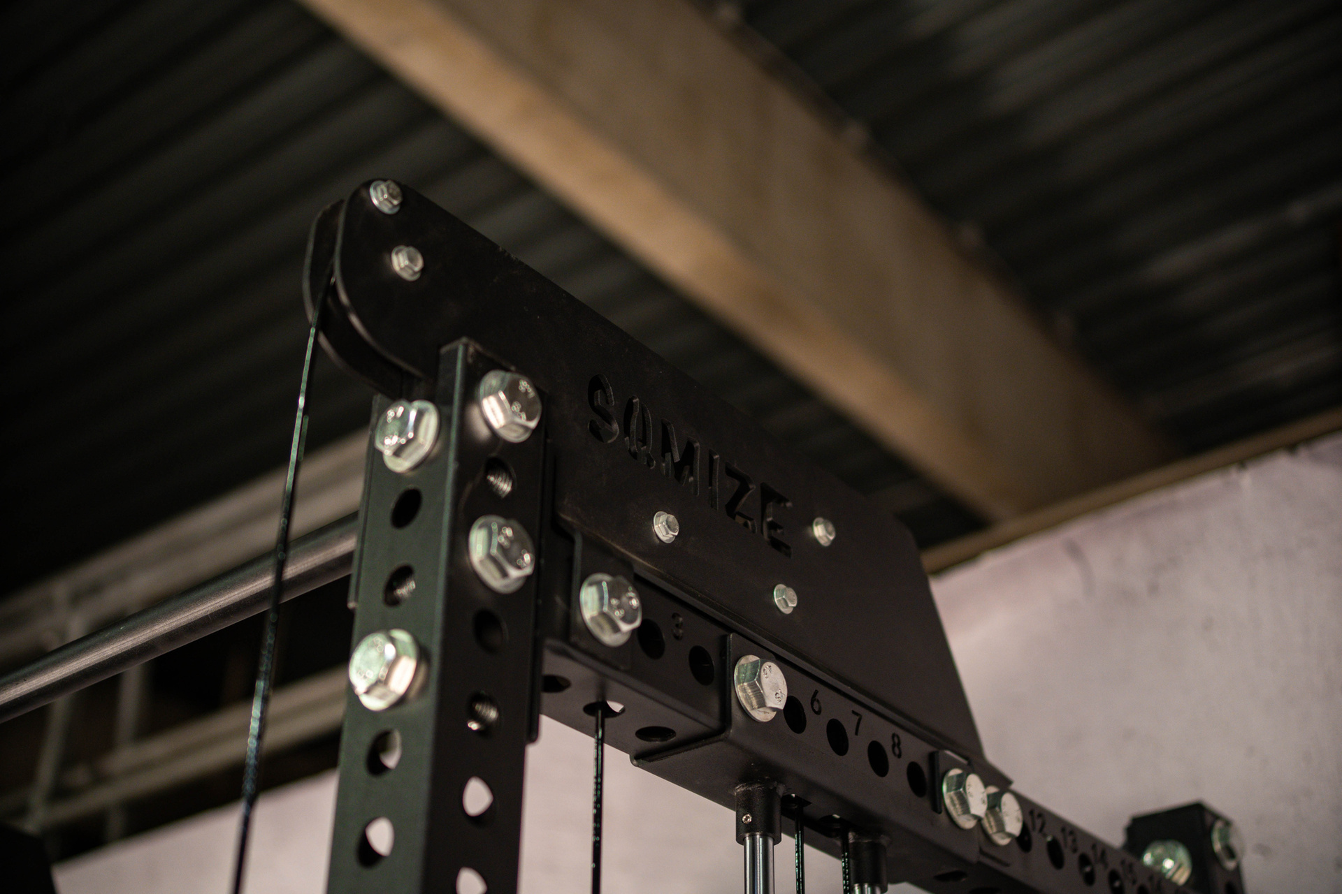 Twin-Power Gym SQMIZE® ELITE CLUB SQ-S855-90, Kabelzugstation & Half Rack, Höhe 215 cm, Price Special