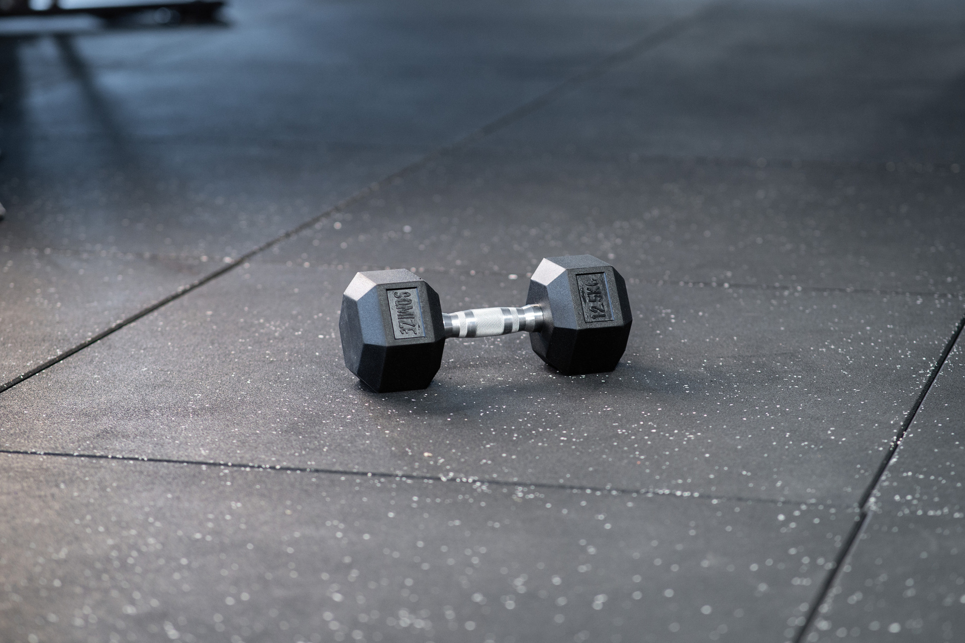 Hex Dumbbell SQMIZE® HDBR12.5 gummiert, 12,5kg