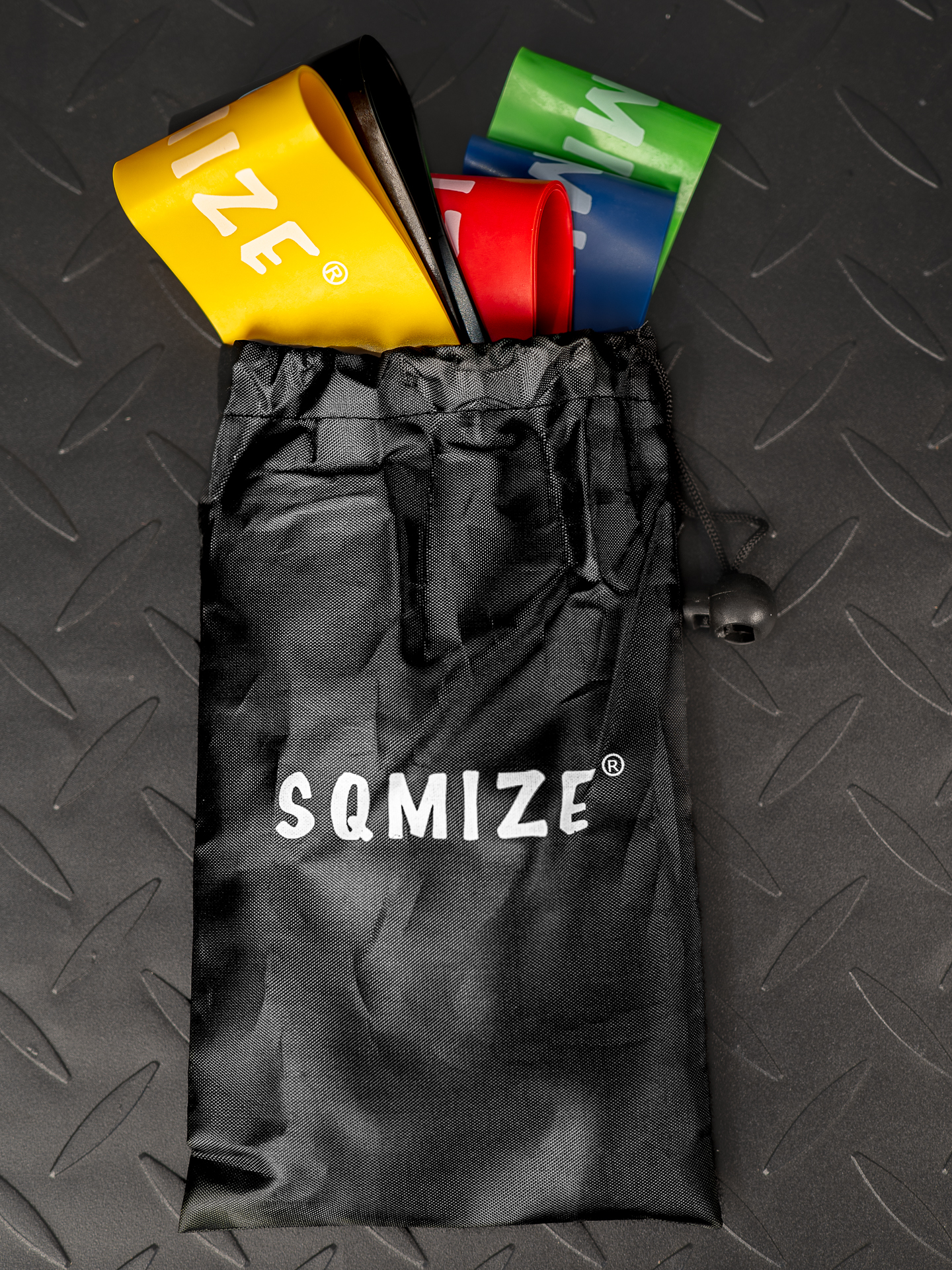 Mini Power Fitnessbänder Set SQMIZE® MPB60, 5 Bänder