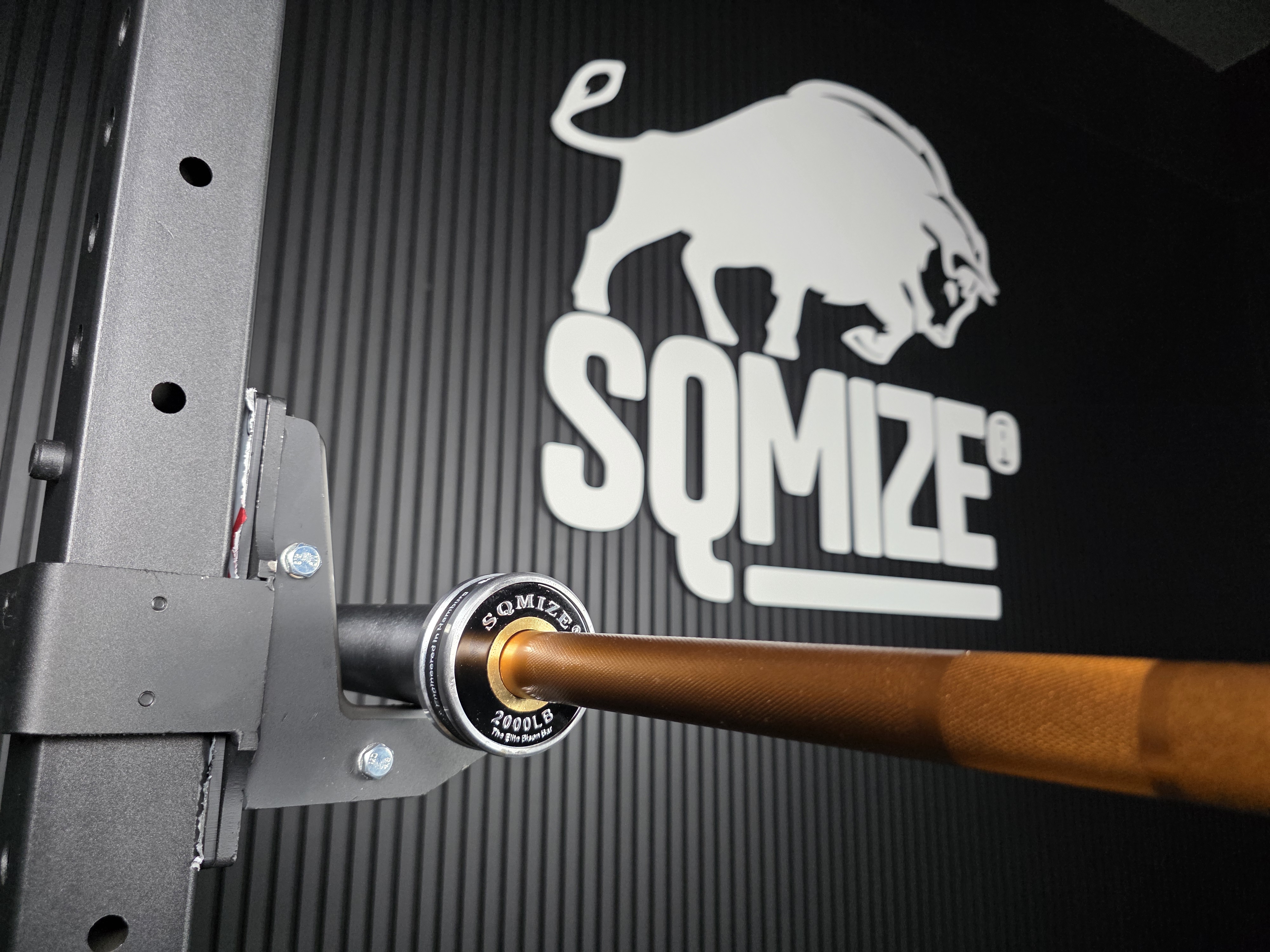 SQMIZE® PREMIUM BISON Hybrid Langhantel Manufaktur Edition FX Copper, 220 cm
