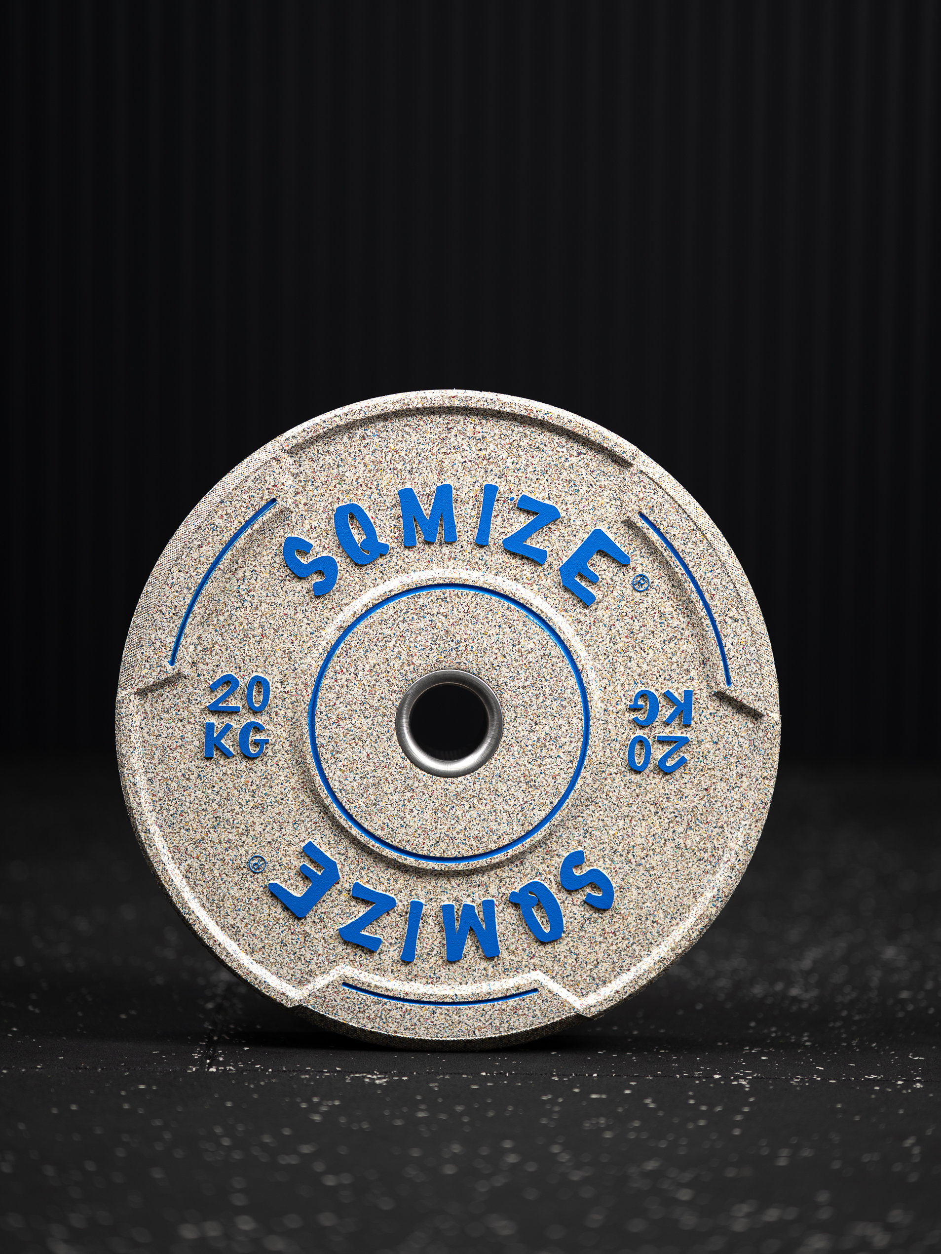 Premium Bison High-Tempered Bumper Plate SQMIZE® V-CRNW20, 20 kg