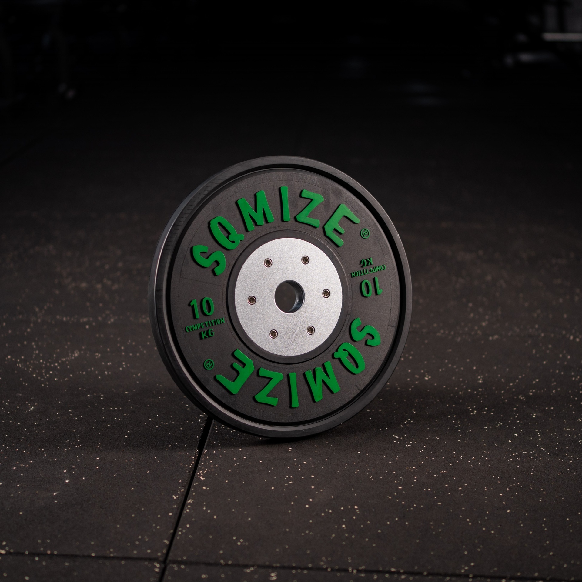 Premium Bison Black Competition Bumper Plate SQMIZE® V-CompBP10