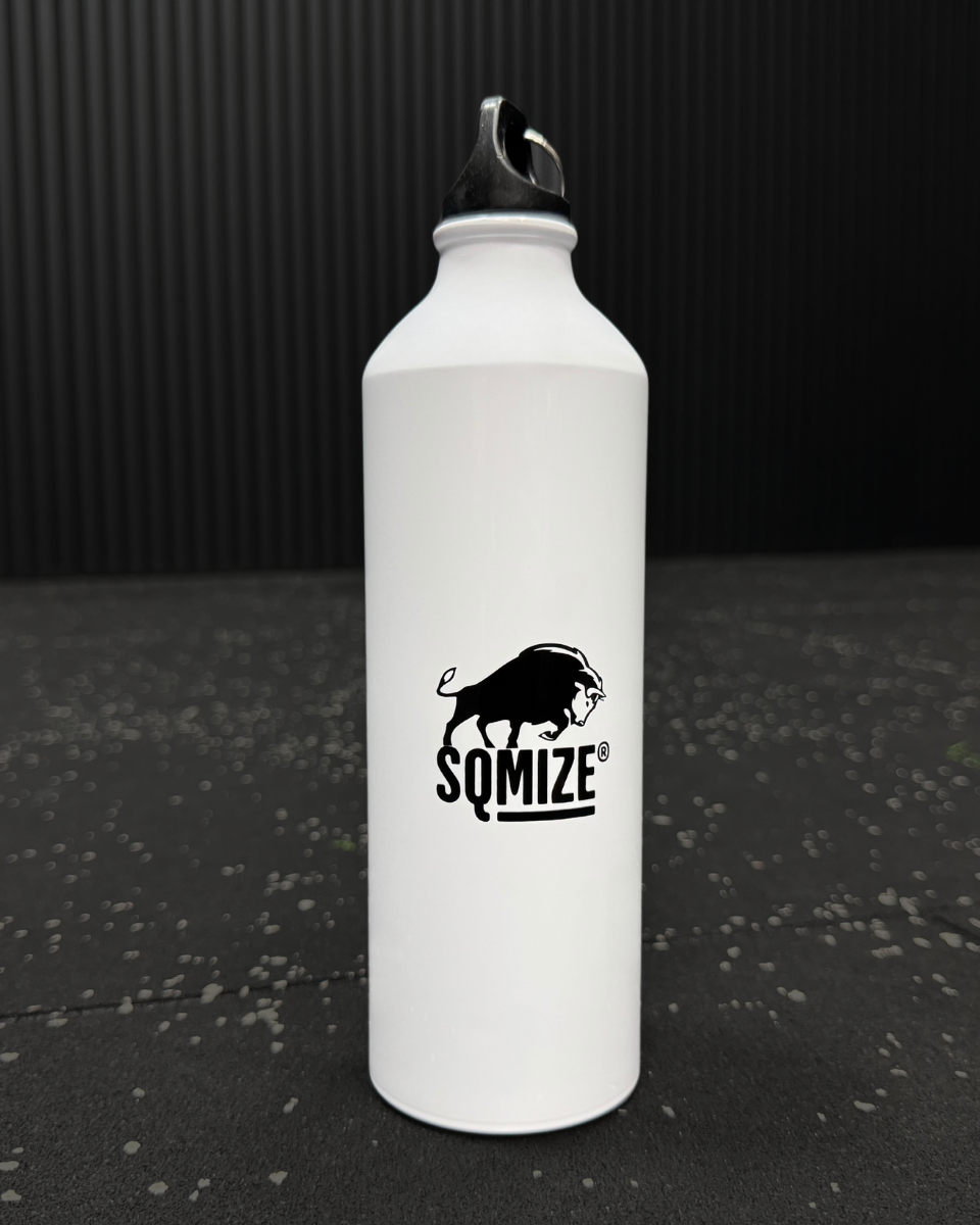 Trinkflasche Alu SQMIZE® weiß, 750 ml