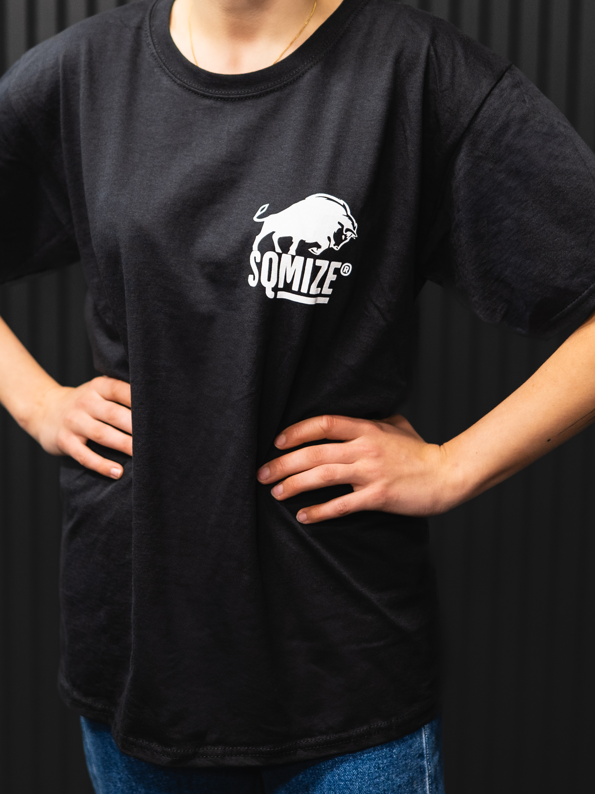 SQMIZE® T-Shirt, schwarz, Größe XL