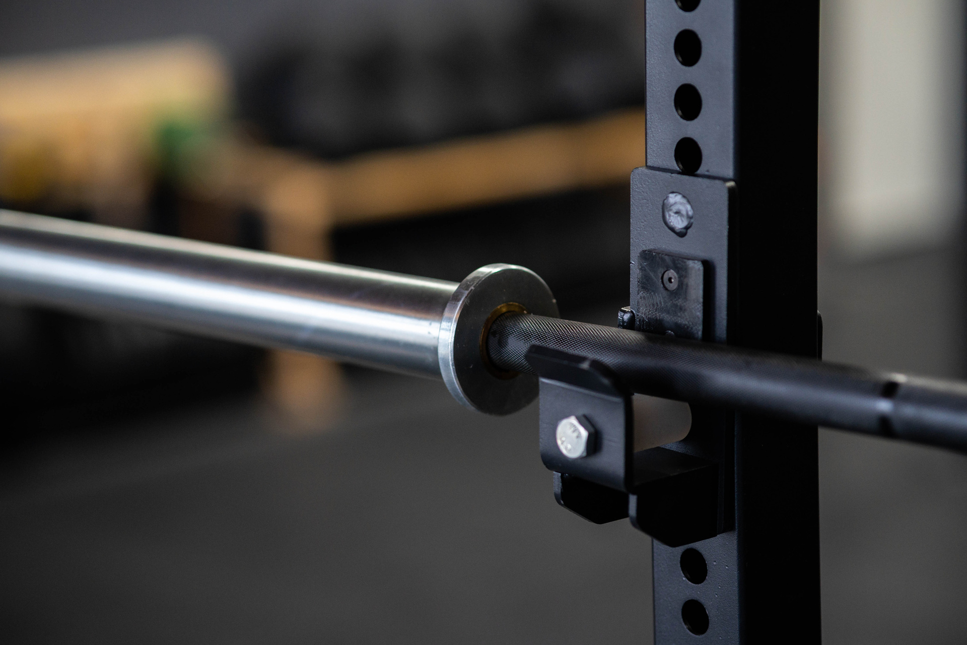 Black Bison Powerlifting Bar SQMIZE® OB86PLm-KDK POWER PACK Ceramic Black-Onyx