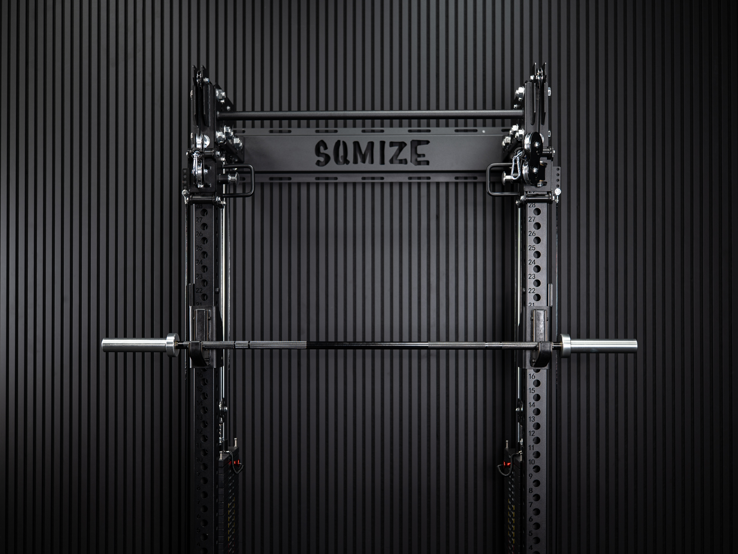 Rackable Short Bar SQMIZE® ELITE CLUB OB72C High Capacity, Titanium Black