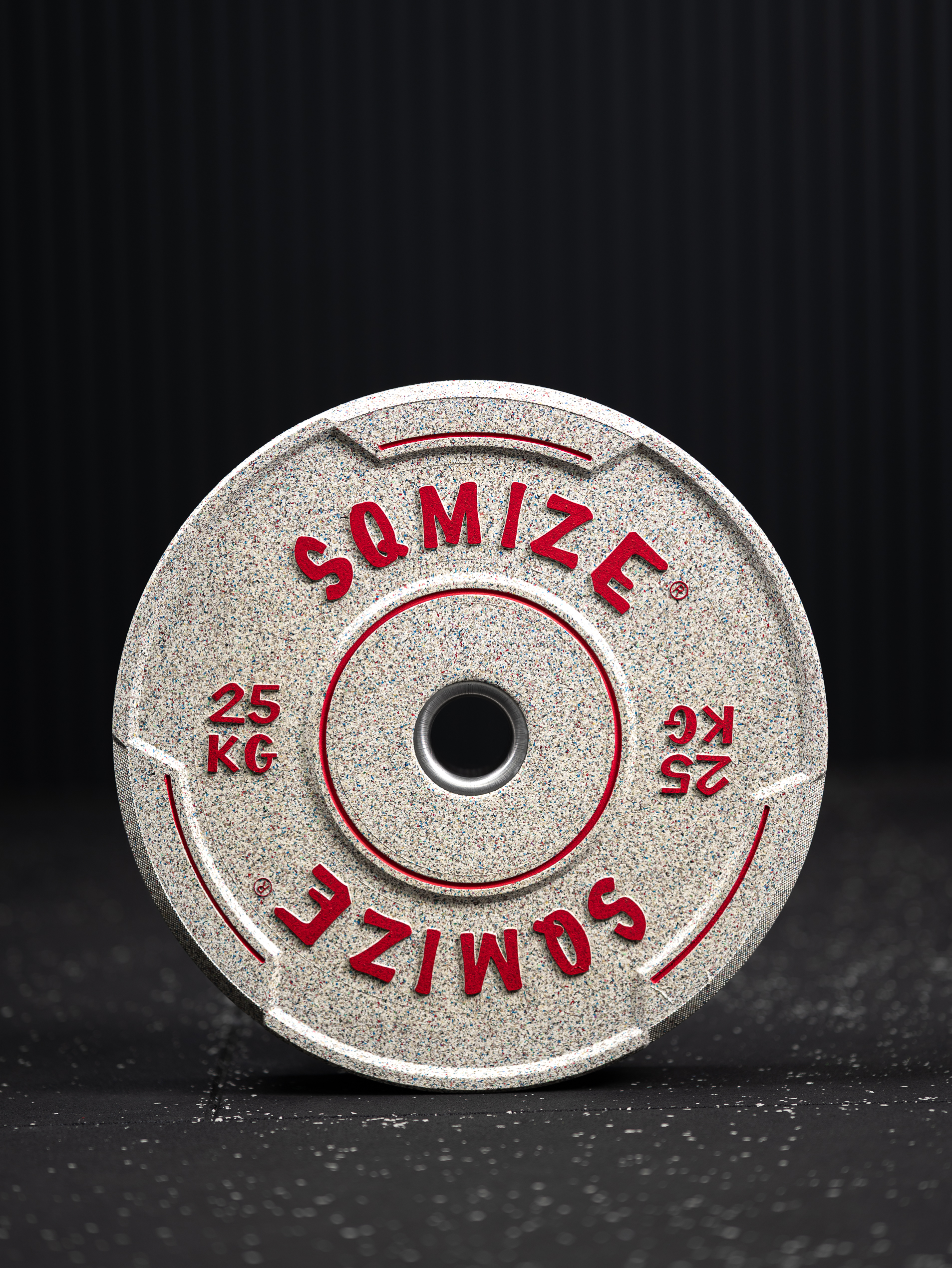 Premium Bison High-Tempered Bumper Plate SQMIZE® V-CRNW25, 25 kg