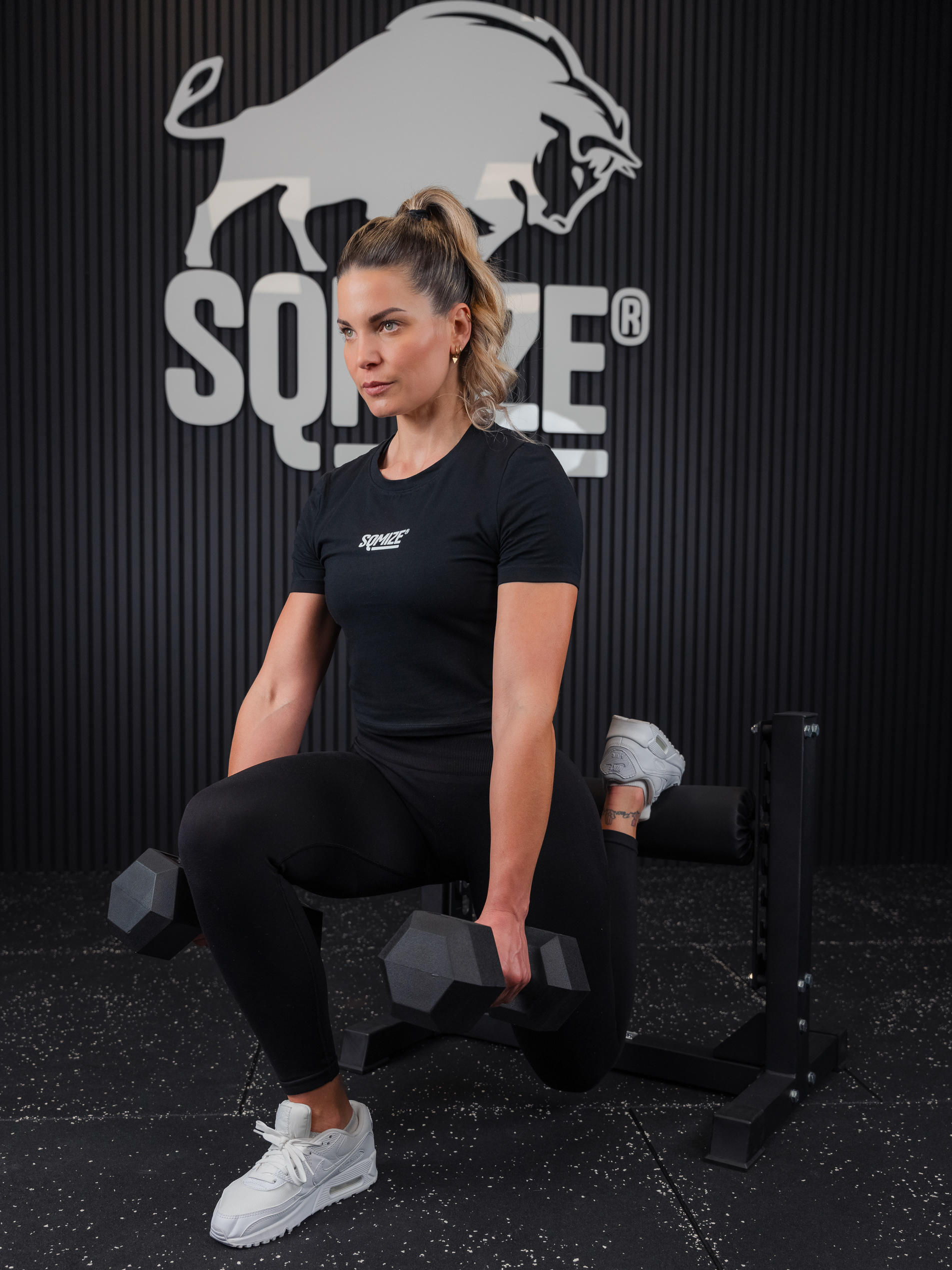 Bulgarian Single Leg Squat Stand newfitness® SL994 FOX LINE