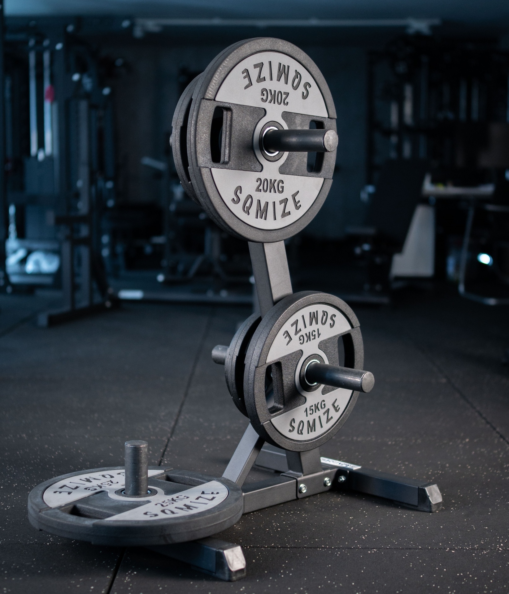 Olympia Hantelscheiben-Set SQMIZE® Premium Bison OPT100 BlackGrey, 100 kg