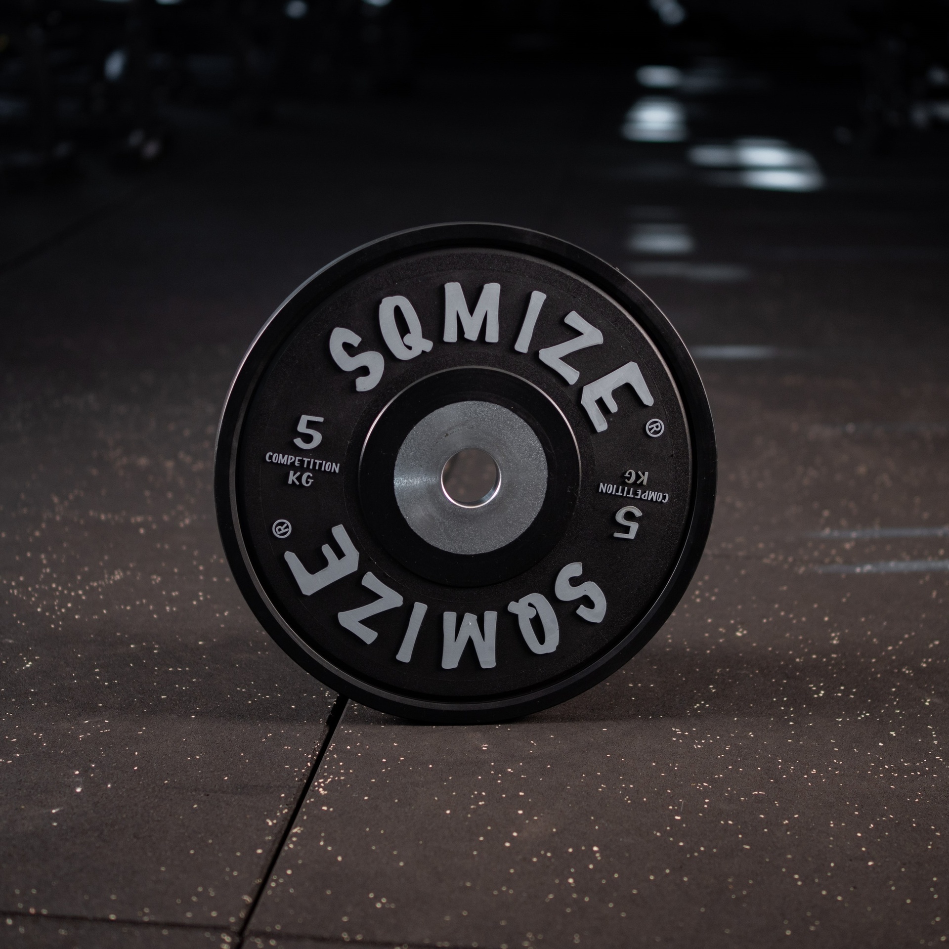 Premium Bison Black Competition Bumper Plate SQMIZE® V-CompBP5