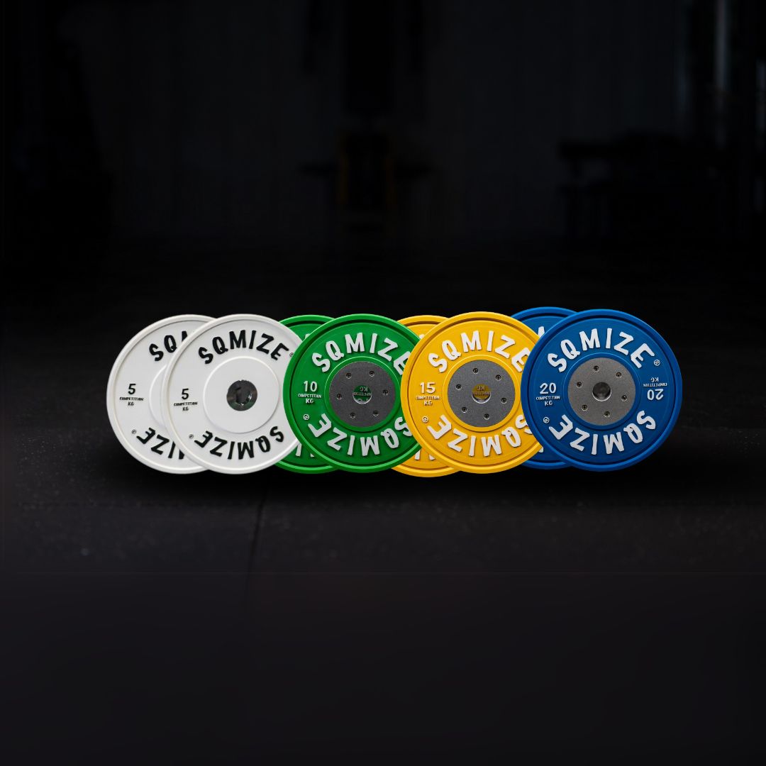 Premium Bison Competition Bumper Plate SQMIZE® CompBP-C100 Set, 100 kg