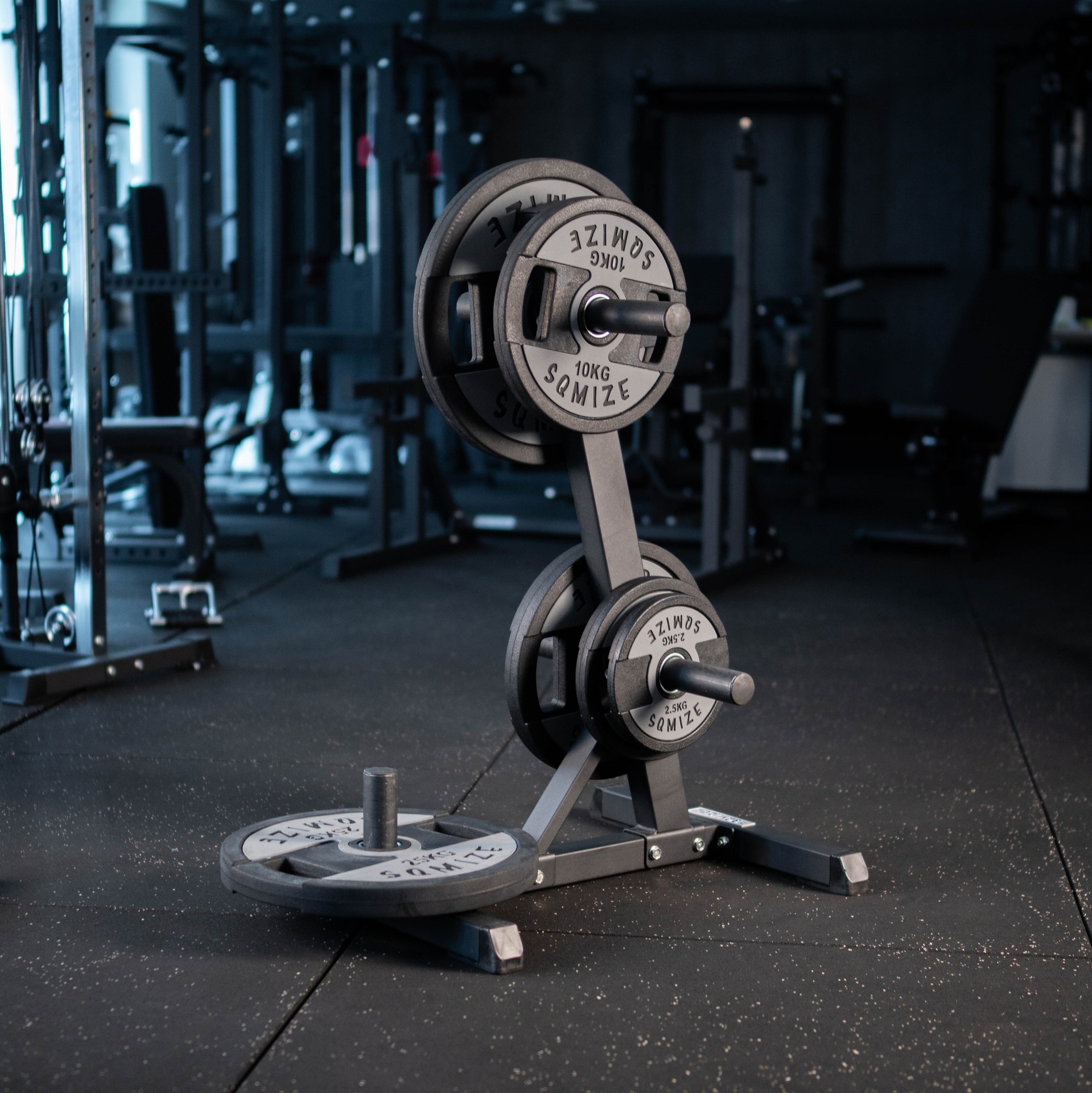 Olympia Hantelscheiben-Set SQMIZE® Premium Bison OPT150 BlackGrey, 150 kg