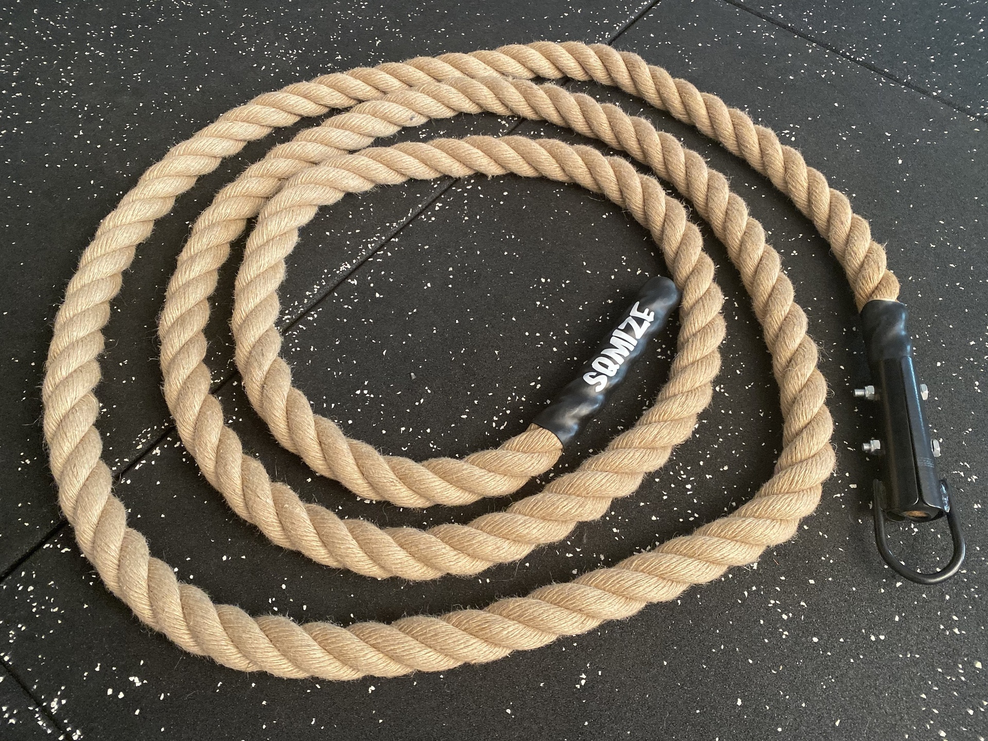 Natural Climbing Rope SQMIZE® SQ-NT05, Hanf Kletterseil, 5 m