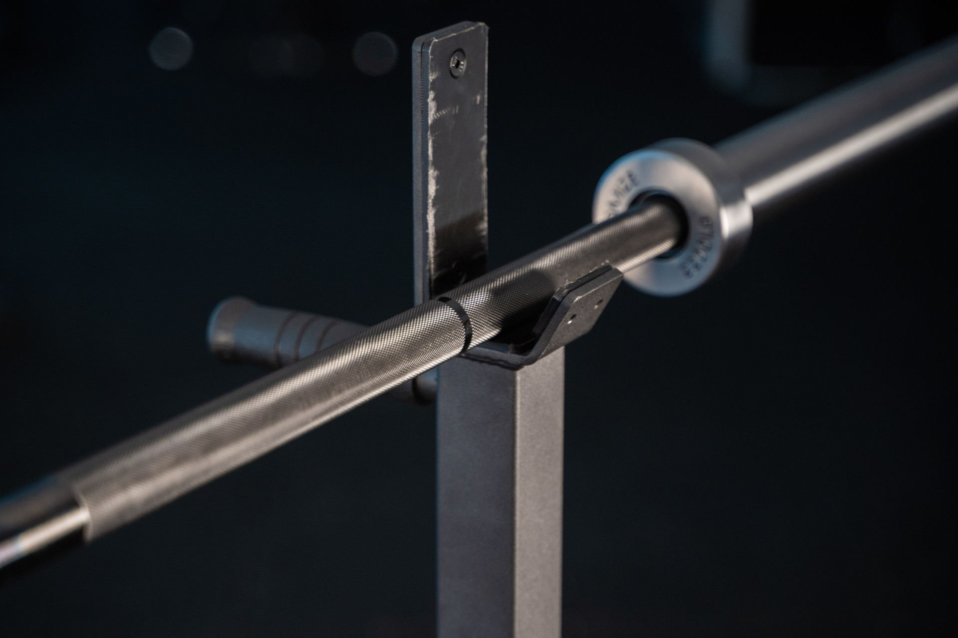 Langhantel Wettkampftraining SQMIZE® PREMIUM BISON OB86WL-T Titanium Black