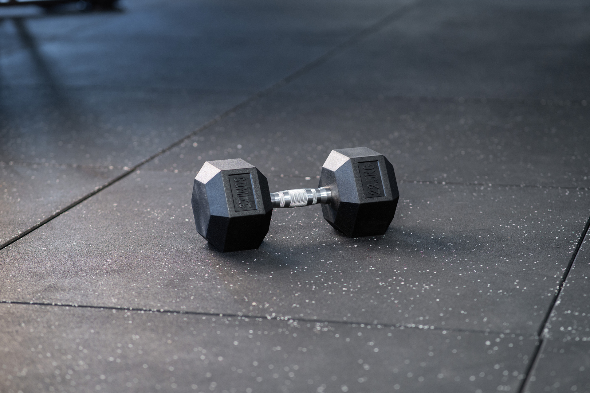 Hex Dumbbell SQMIZE® HDBR22.5 gummiert, 22,5 kg